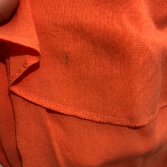 Coral Ruffle Top - Picture 2 of 2